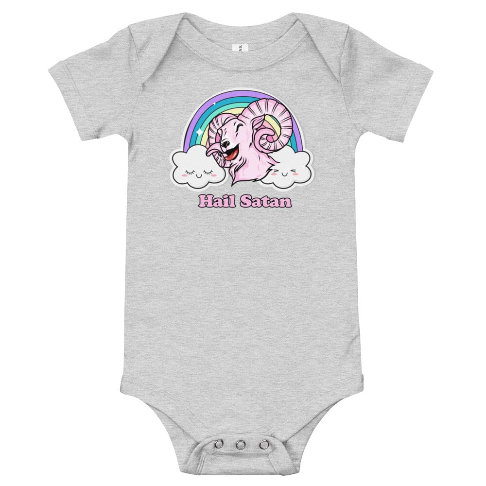 Hail Satan Punk Baby Onesie - Death and Friends -