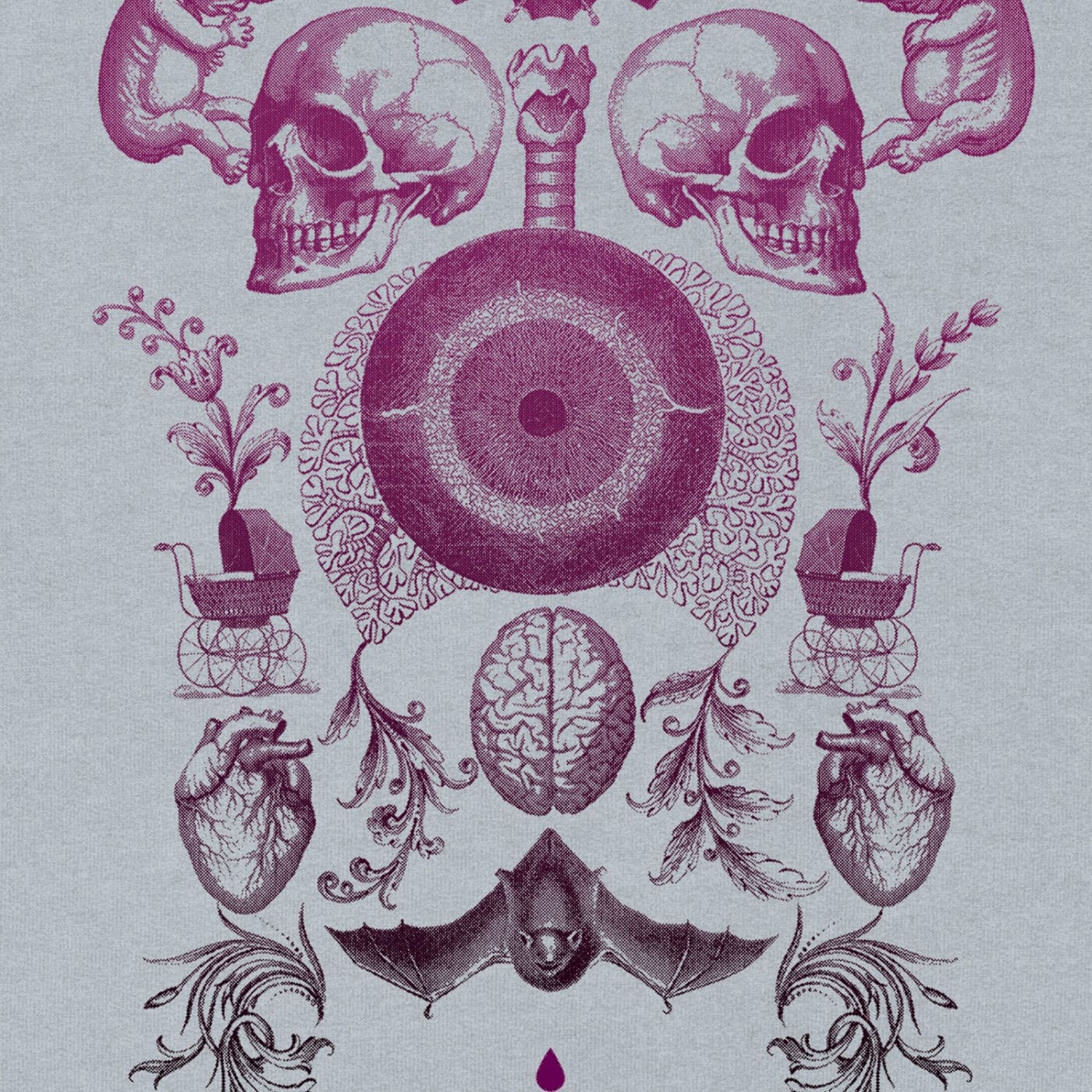 Ornamental sweatshirt - Death & Friends Ltd - Pink Clothing