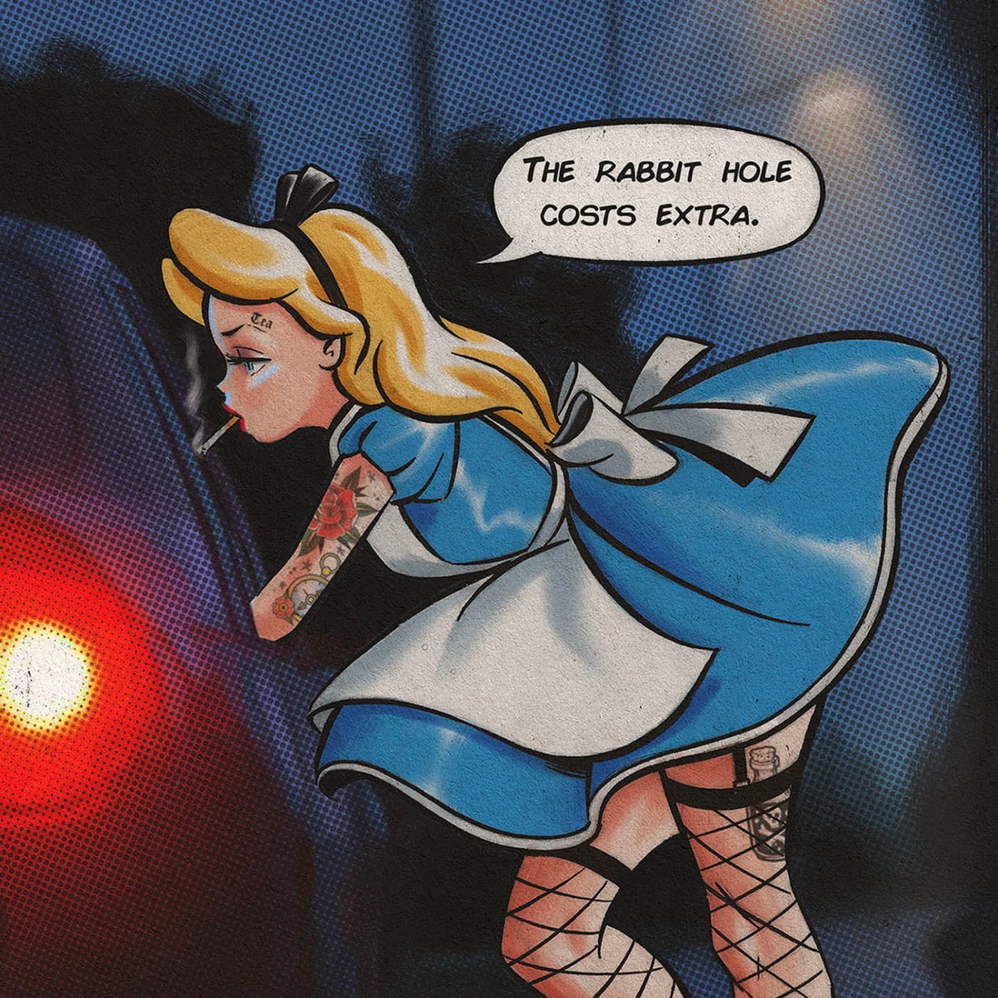 The Rabbit Hole Costs Extra T-Shirt - Death & Friends Ltd -