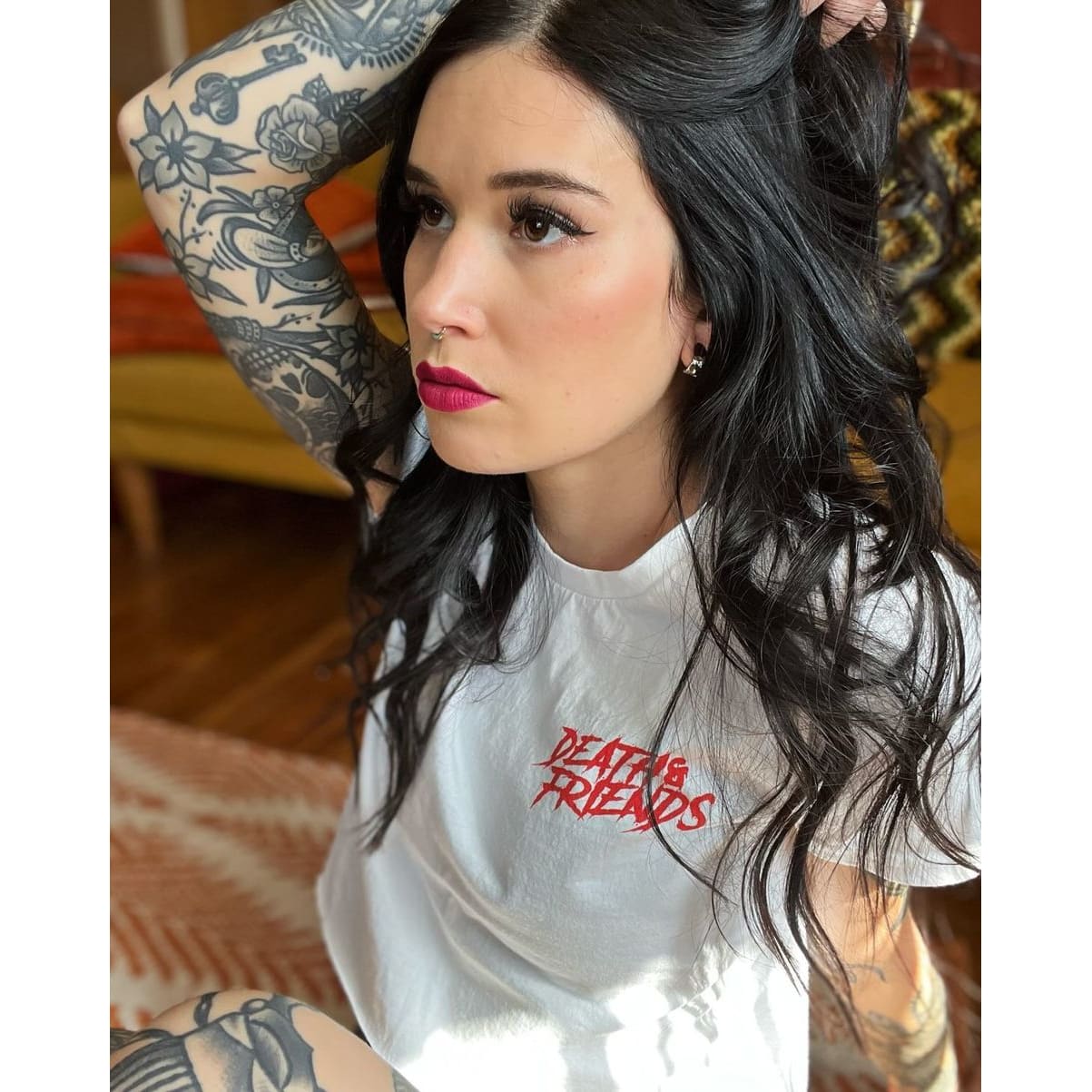 Women’s Paint the Town Red T-Shirt - Death & Friends Ltd -