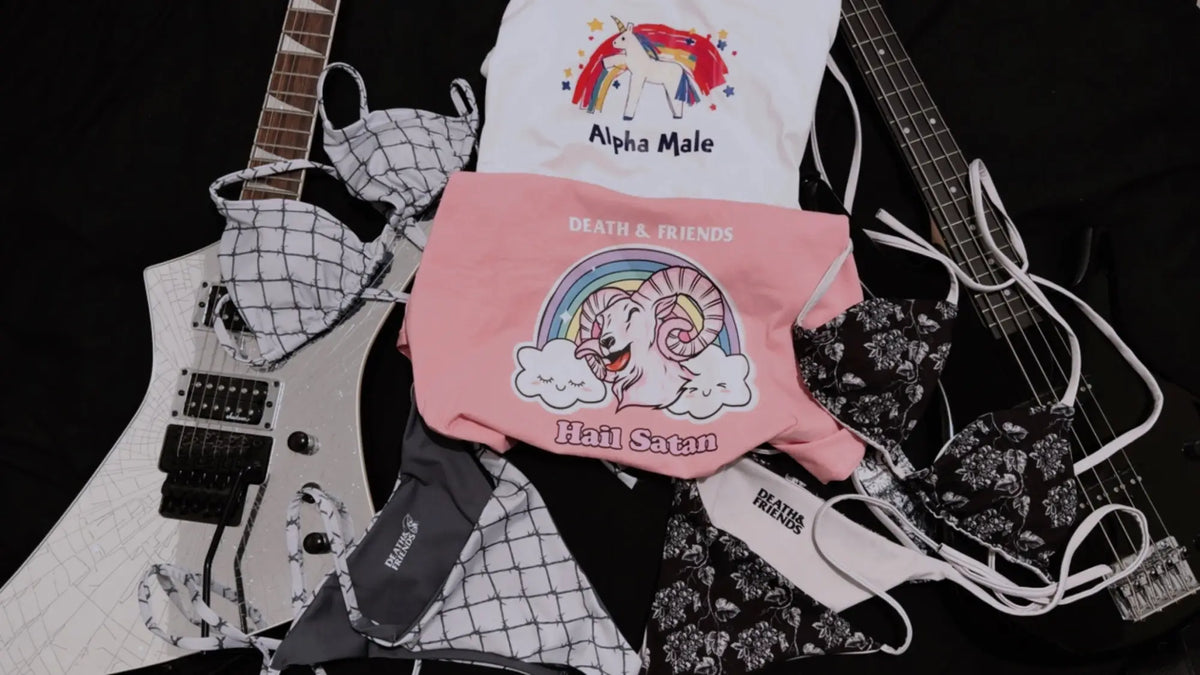 Death Metal Unicorn Shirts Cryptid Clothes & Pastel Goth
