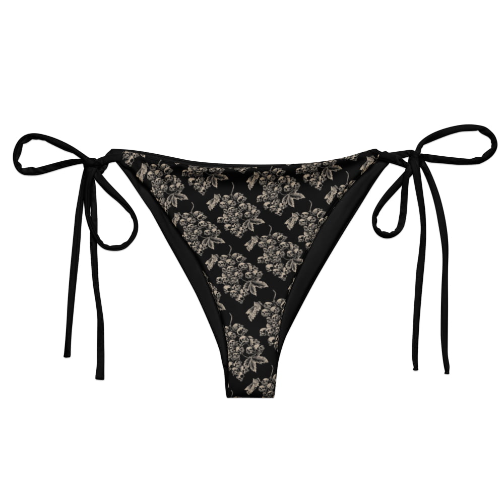 ’Black Harvest’ String Skull Bikini Bottoms - Alternative