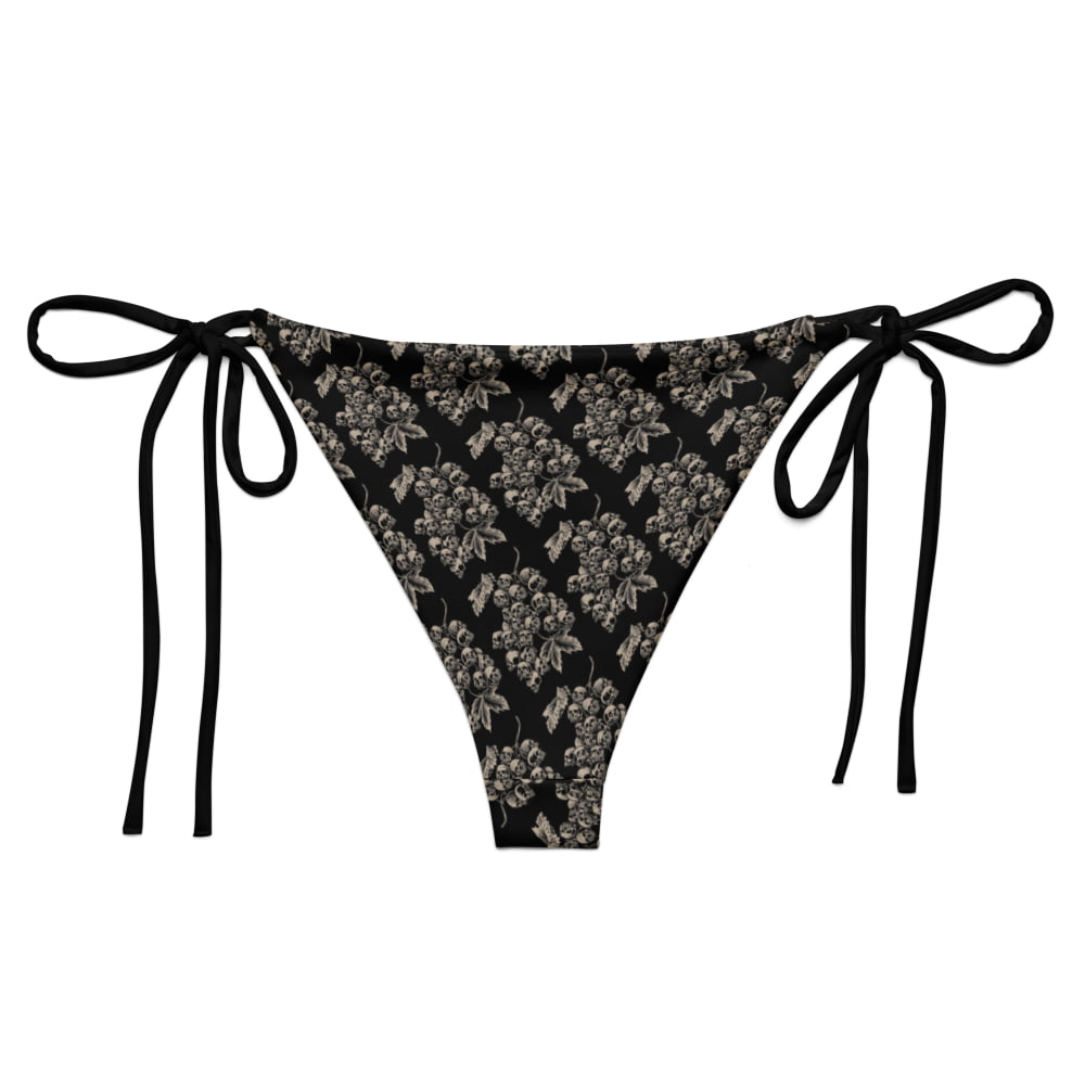 ’Black Harvest’ String Skull Bikini Bottoms - Alternative