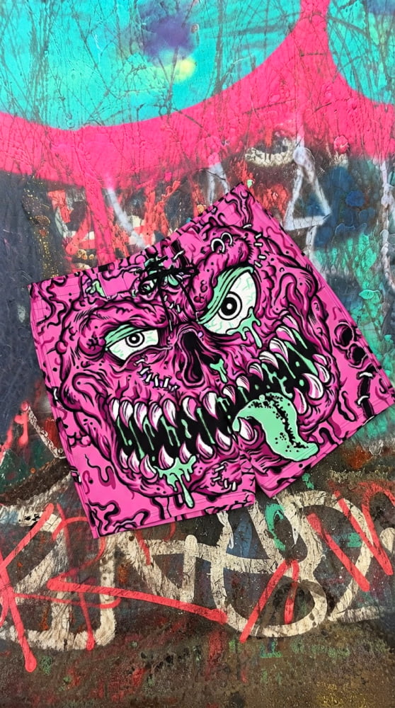Bubblegum-Flesh Pink Board Shorts - Death and Friends