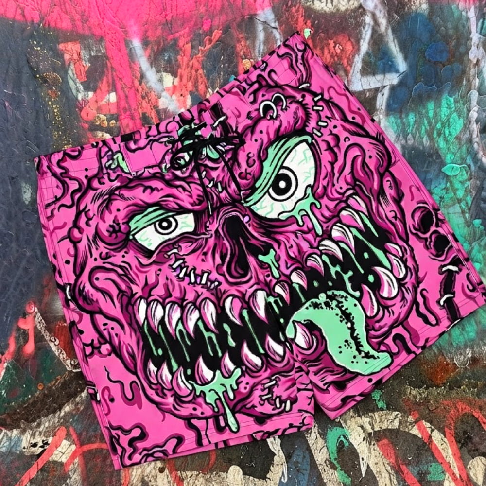 Bubblegum-Flesh Pink Board Shorts - Death and Friends