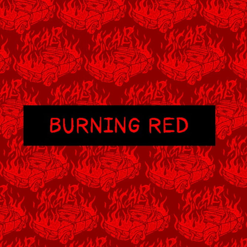 ’Burning Red’ ACAB Punk Swim Shorts - Punk Rock Swimwear