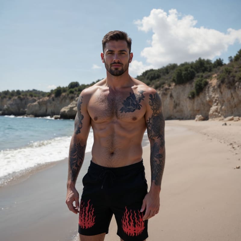 Burning Thighs Jogging Shorts - Punk Gym Clothes & Leg Day