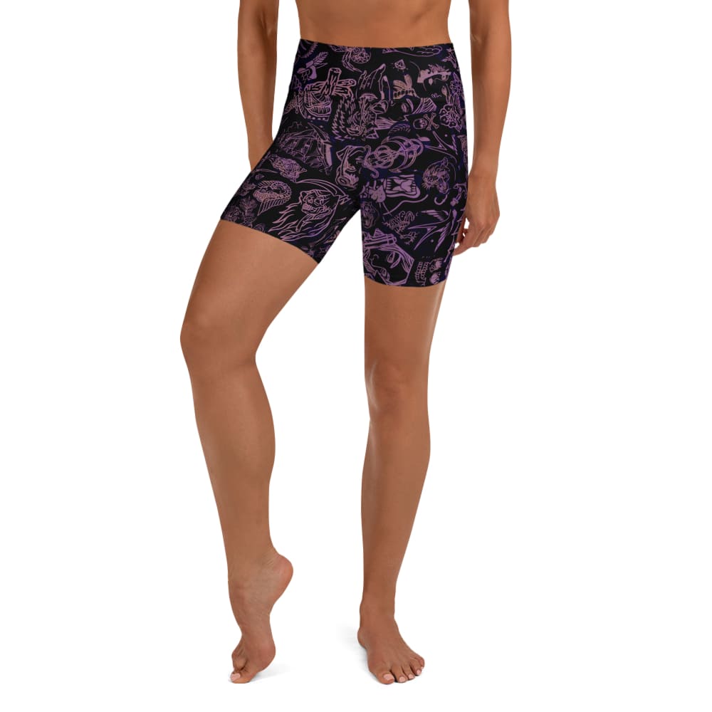 ’Carbon Sheet’ Eco-Friendly Yoga Shorts – Death & Friends