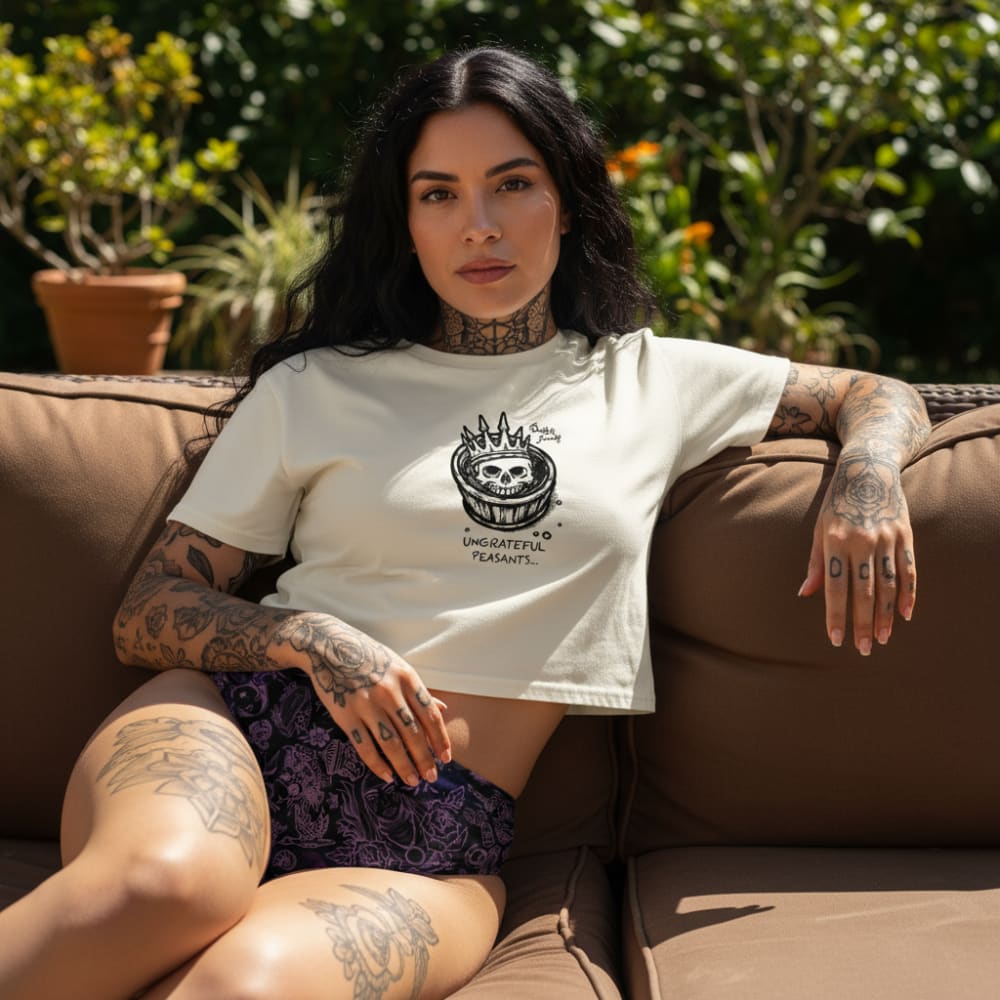’Carbon Sheet’ Full-Set Recycled High-Waisted Tattoo Bikini