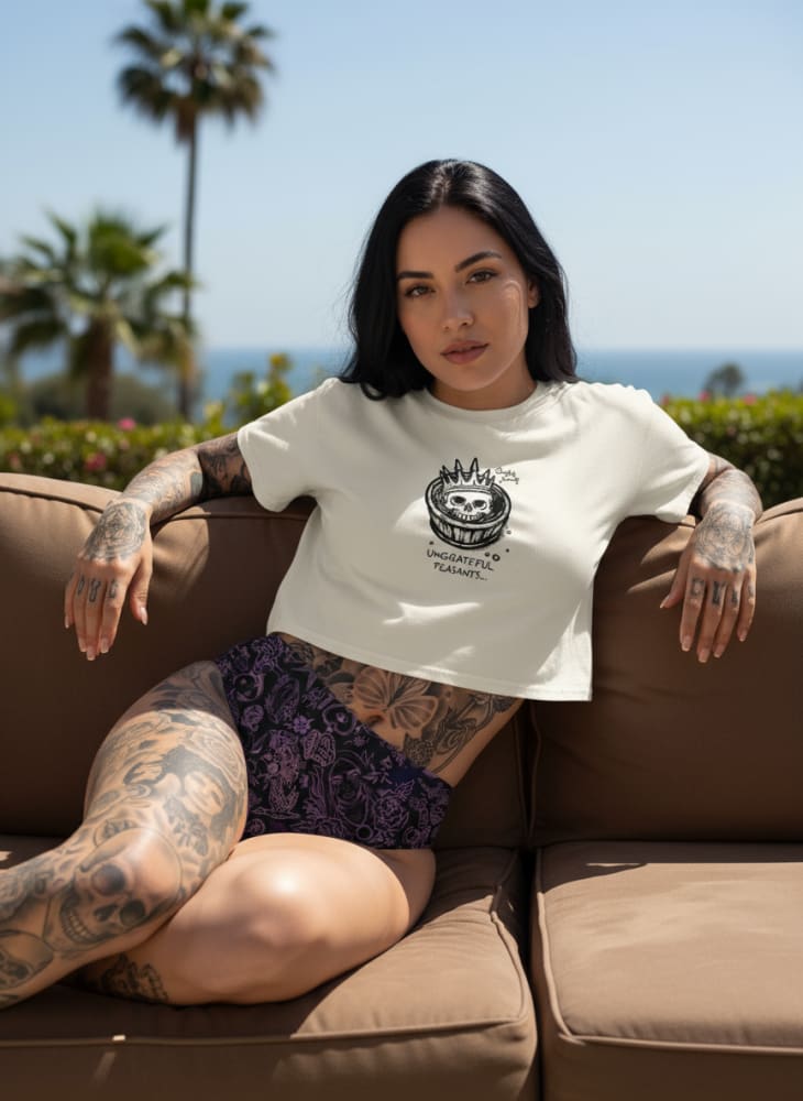 ’Carbon Sheet’ Full-Set Recycled High-Waisted Tattoo Bikini