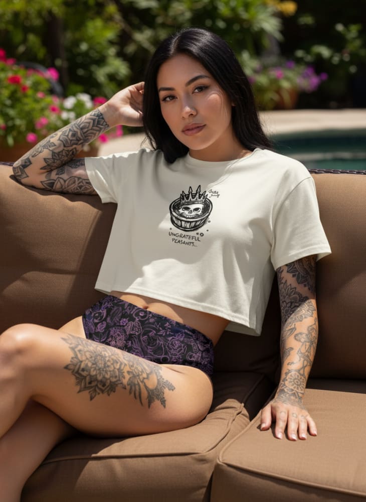 ’Carbon Sheet’ Full-Set Recycled High-Waisted Tattoo Bikini