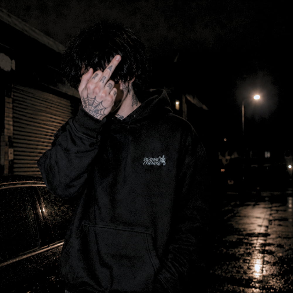 Fresh out of Fucks Hoodie Black - Death and Friends
