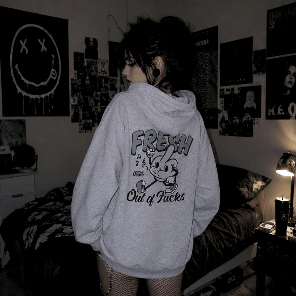 Fresh out of Fucks Hoodie - Death and Friends - Macot