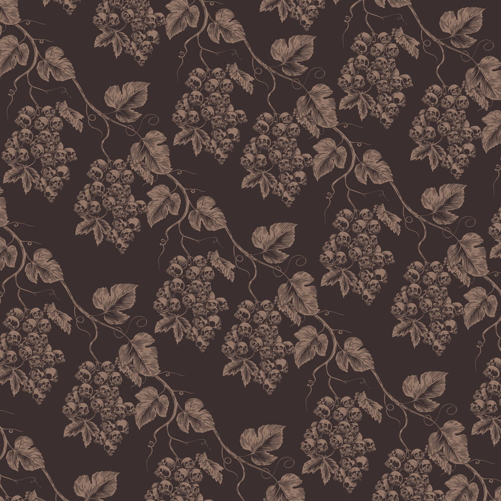 ’Sicilian Gravevine’ Brown Swim Shorts - Summer Goth