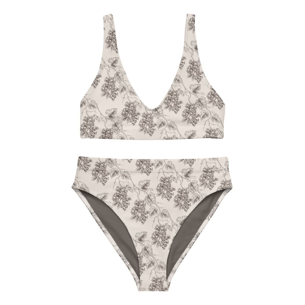 Full-Set ’Venetian Gravevine’ high-waisted Bikini - Goth