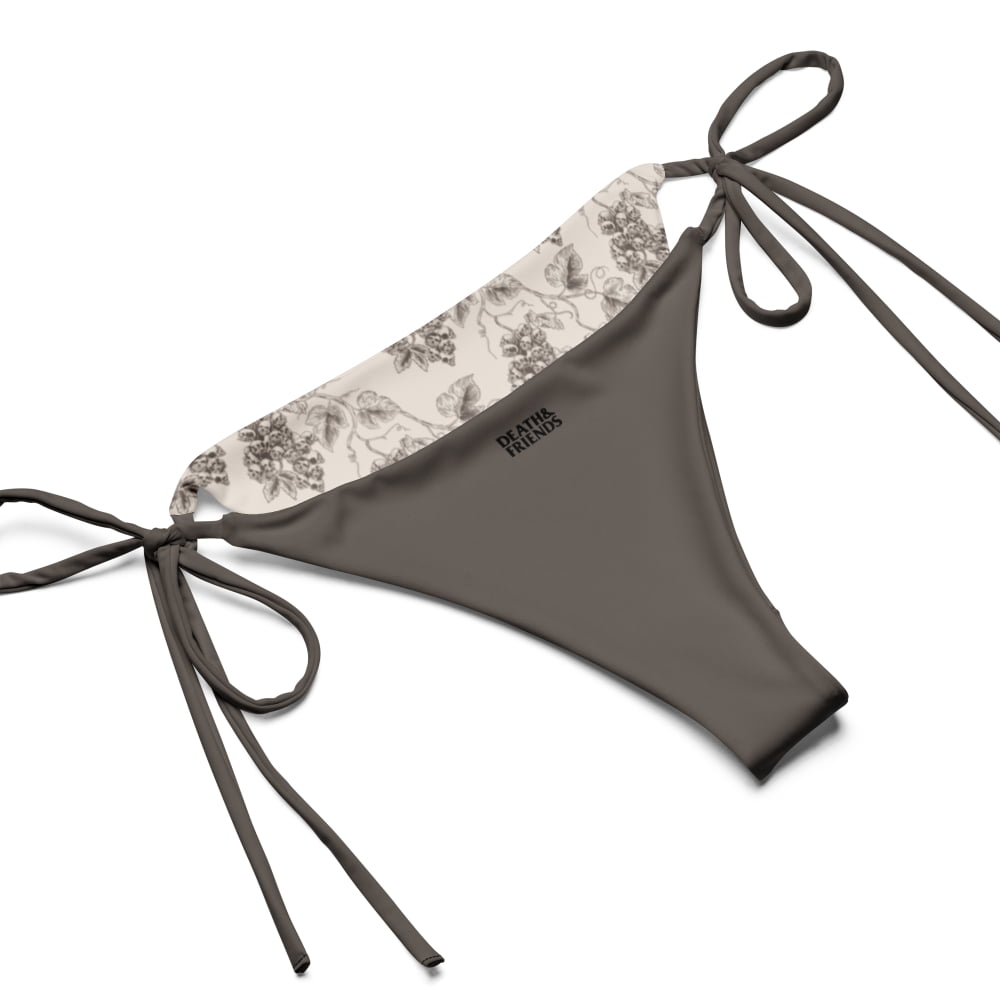 Full-Set ’Venetian Gravevine’ String Bikini - Goth Swimsuit