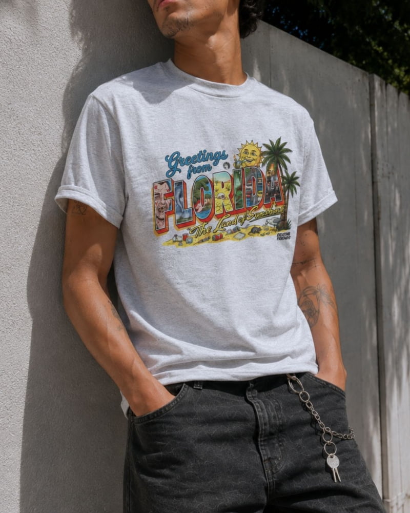 Greetings From Florida The Land of Sunshine T-Shirt - Death