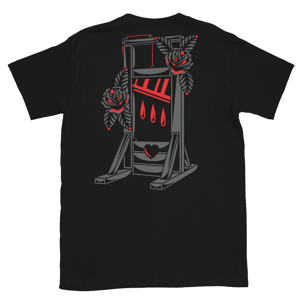 Guillotine & Rose Tattoo T-shirt - Old School Tattoo Shirt Tattoo Insp ...