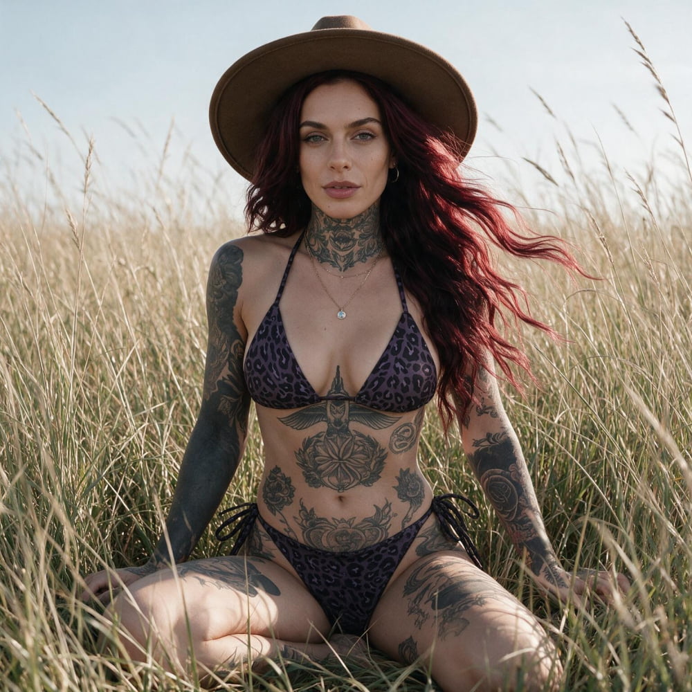 Leopard Purple & Midnight String Bikini Set - Death