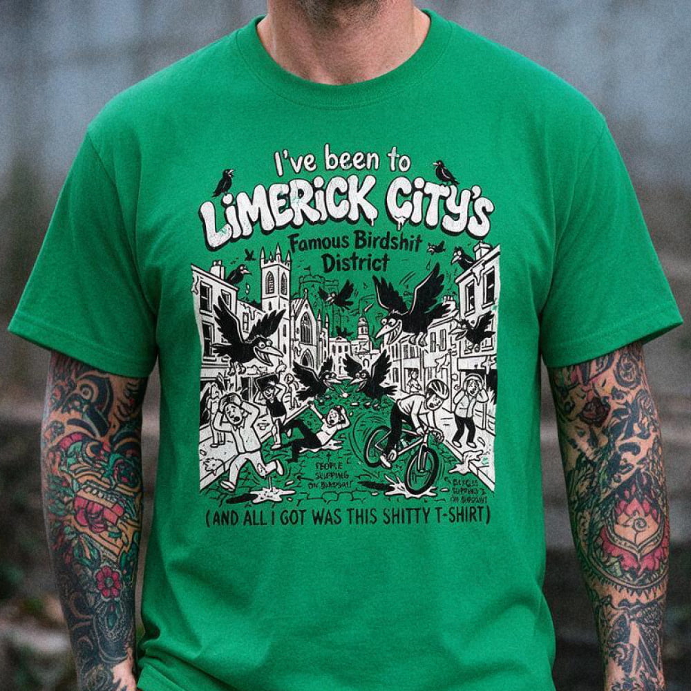 Limerick City T-Shirt - Death and Friends - Famous Birdshit