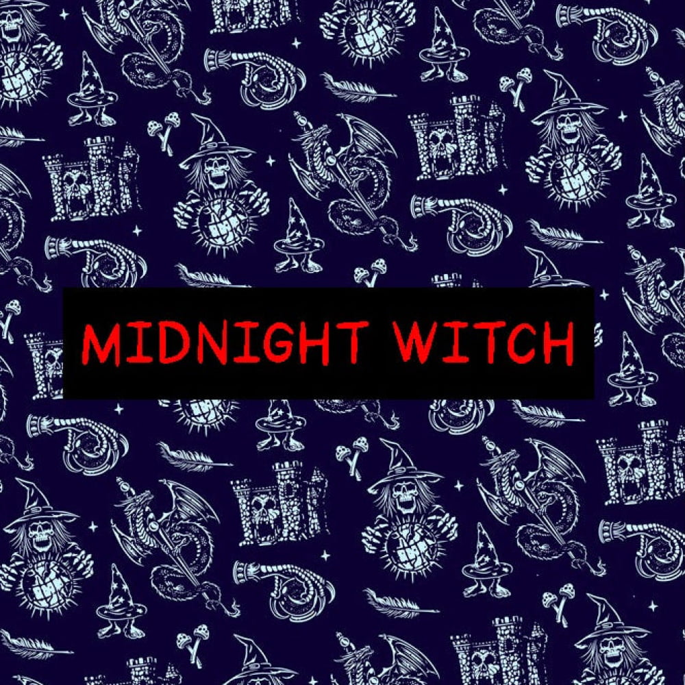 ’Midnight’ Witch Swim Shorts - Goth Swim Trunks - Witchy