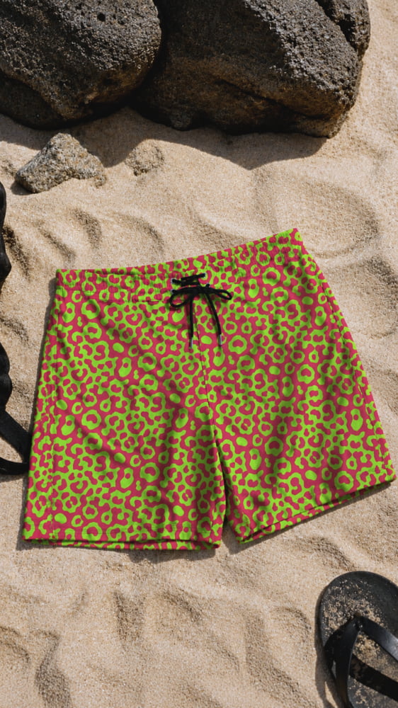 Neon Lizard Men’s Board Short - Death and Friends - Goth