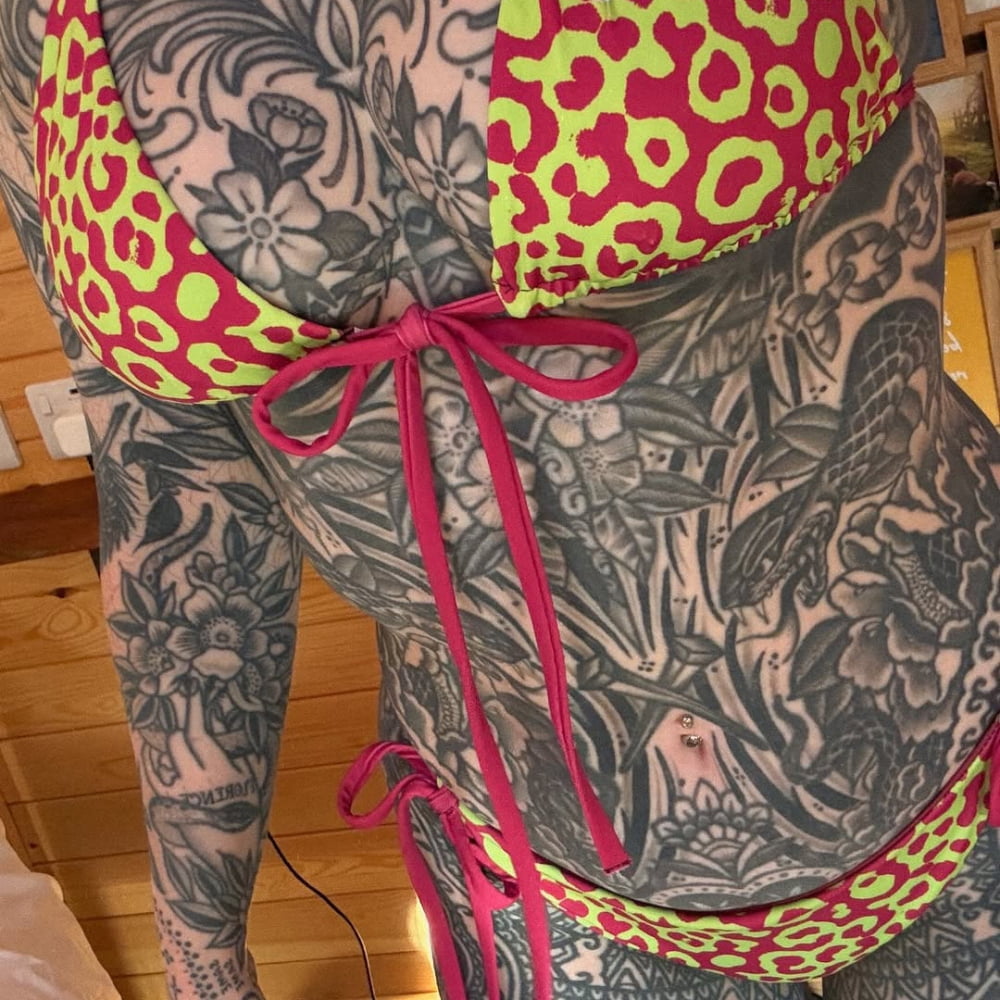 Neon Lizard String Bikini Set - Death and Friends - Goth