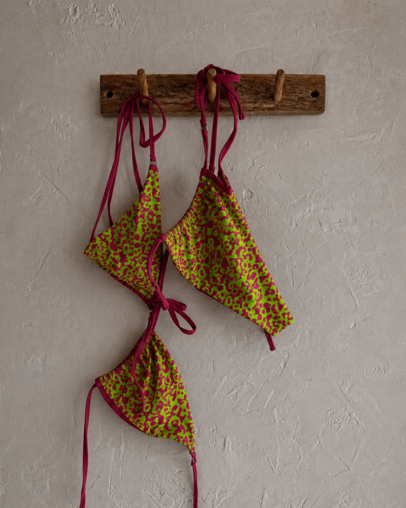 Neon Lizard String Bikini Set - Death and Friends - Goth