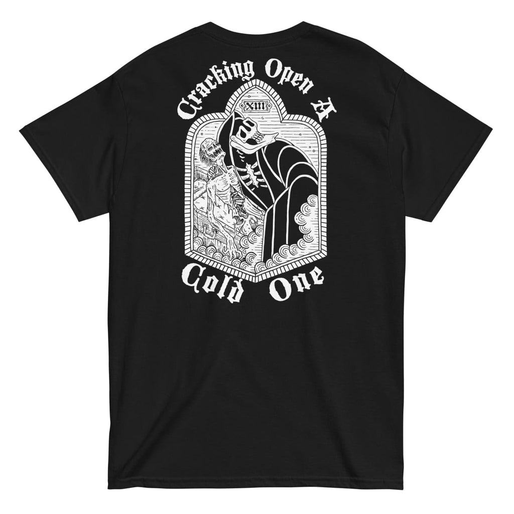 Crack Open a Cold One T-shirt - Death and Friends - Beer