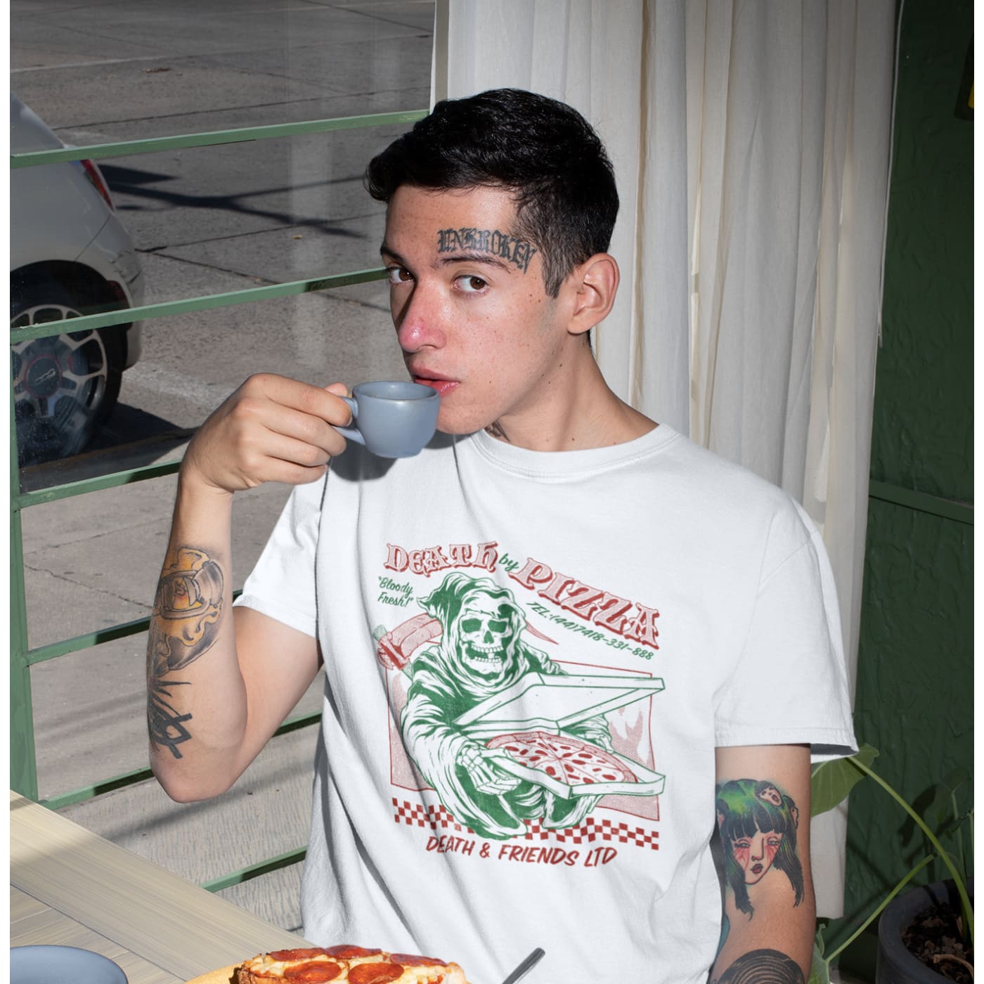 Death by Pizza t-shirt - Pizza of Death Shirt - Death and