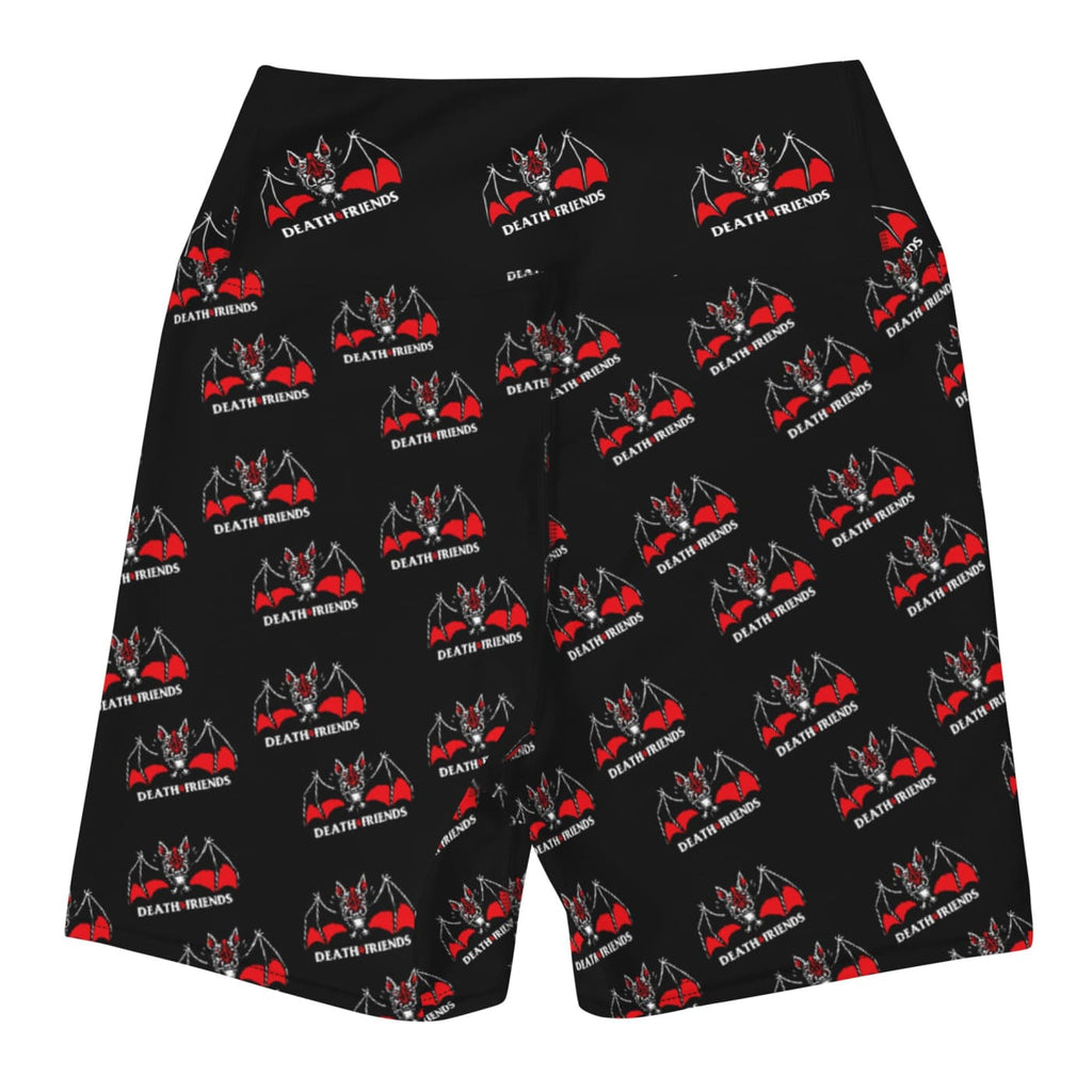 Vampire Bat Yoga Shorts - Death and Friends - Goth Workout