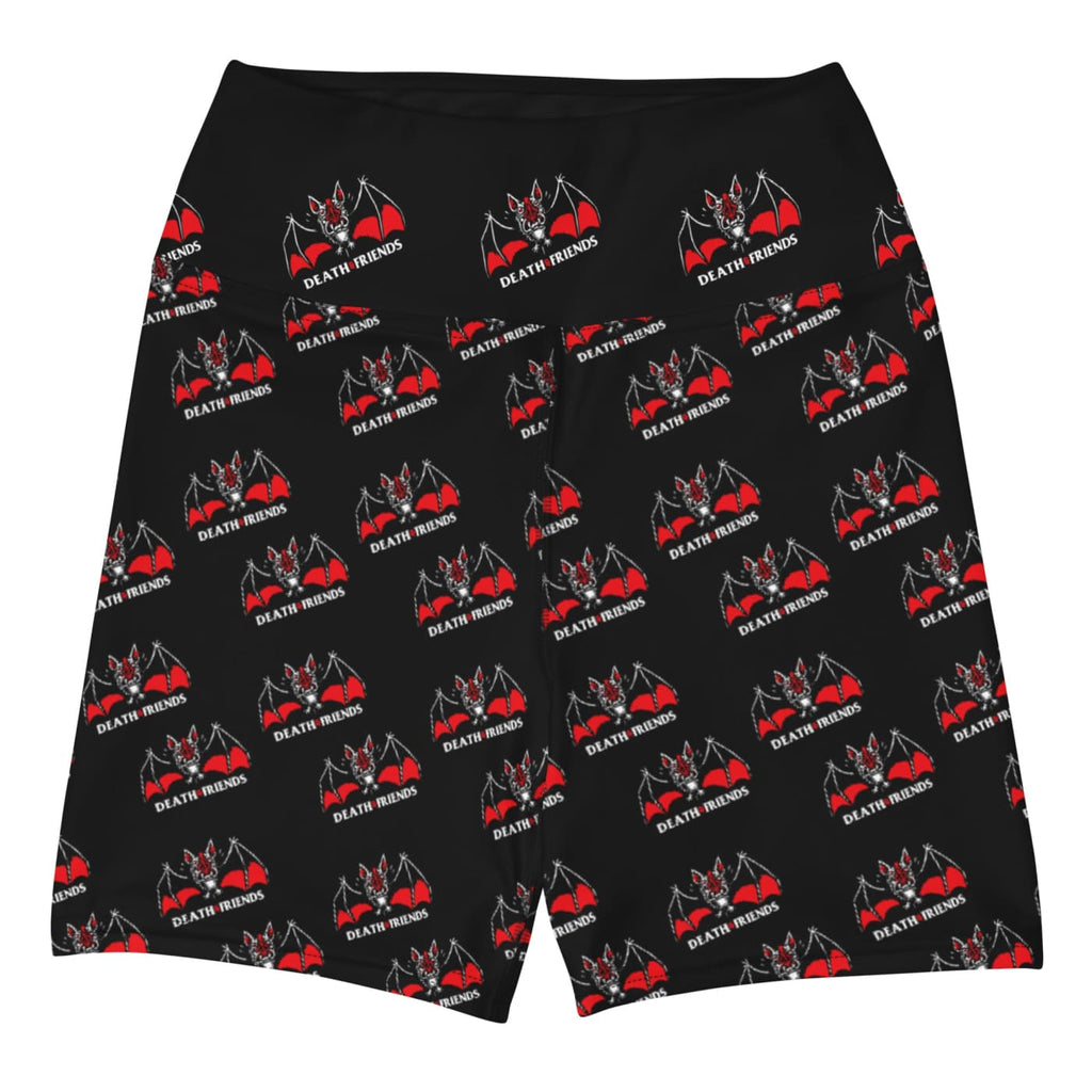 Vampire Bat Yoga Shorts - Death and Friends - Goth Workout
