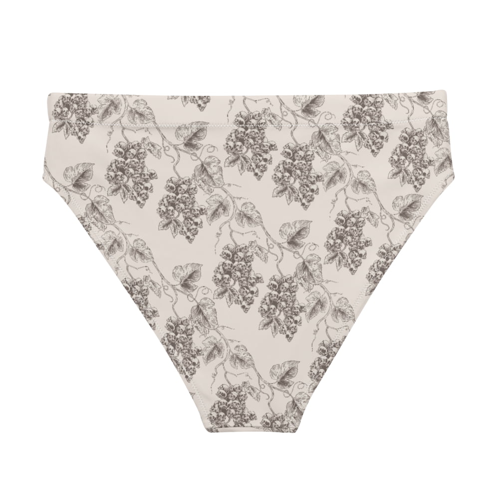 ’Venetian Gravevine’ high-waisted Alternative Bikini Bottom