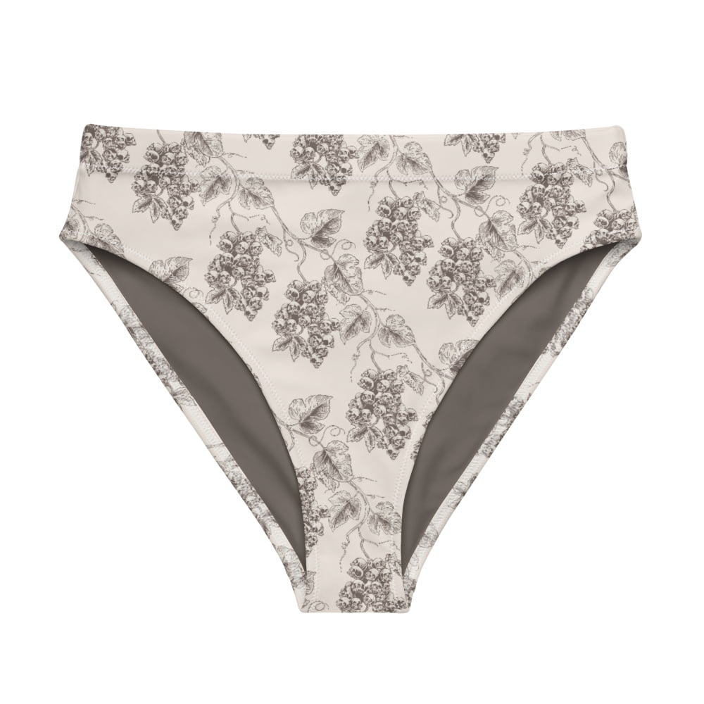 ’Venetian Gravevine’ high-waisted Alternative Bikini Bottom