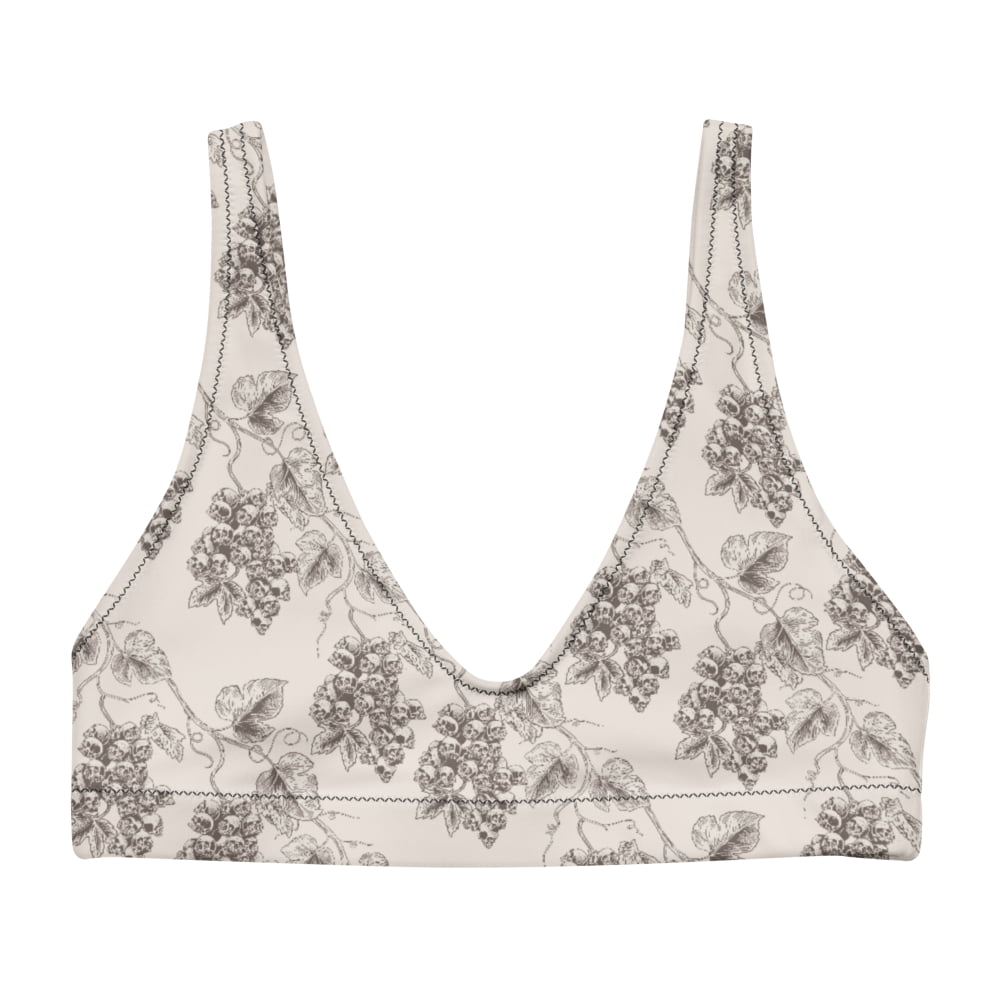 ’Venetian Gravevine’ Padded Alternative Bikini Top - Skull