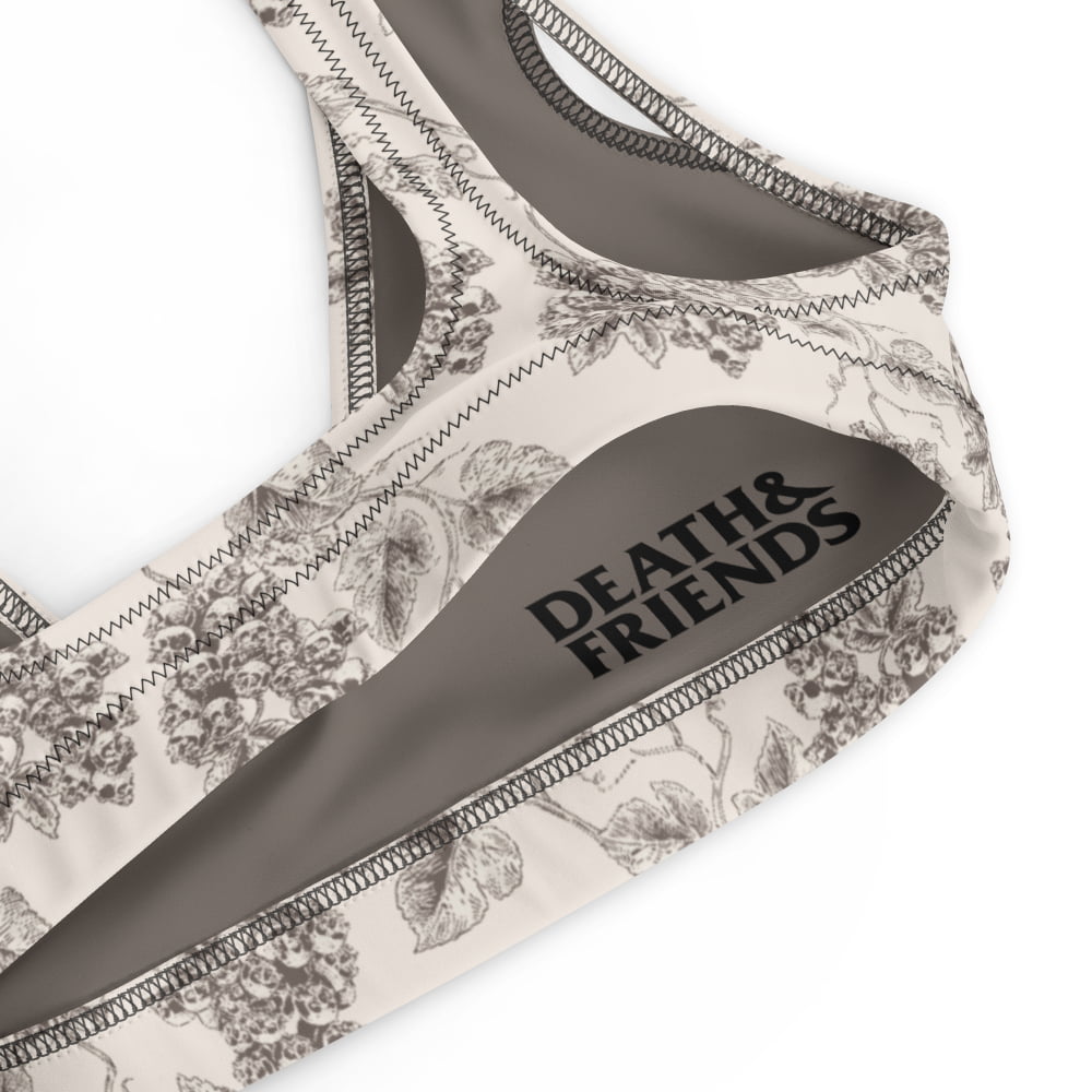 ’Venetian Gravevine’ Padded Alternative Bikini Top - Skull