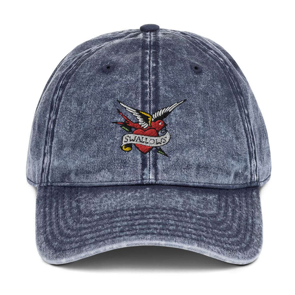 Vintage ’Swallows’ Tattoo Baseball Cap - Tattoo Hat