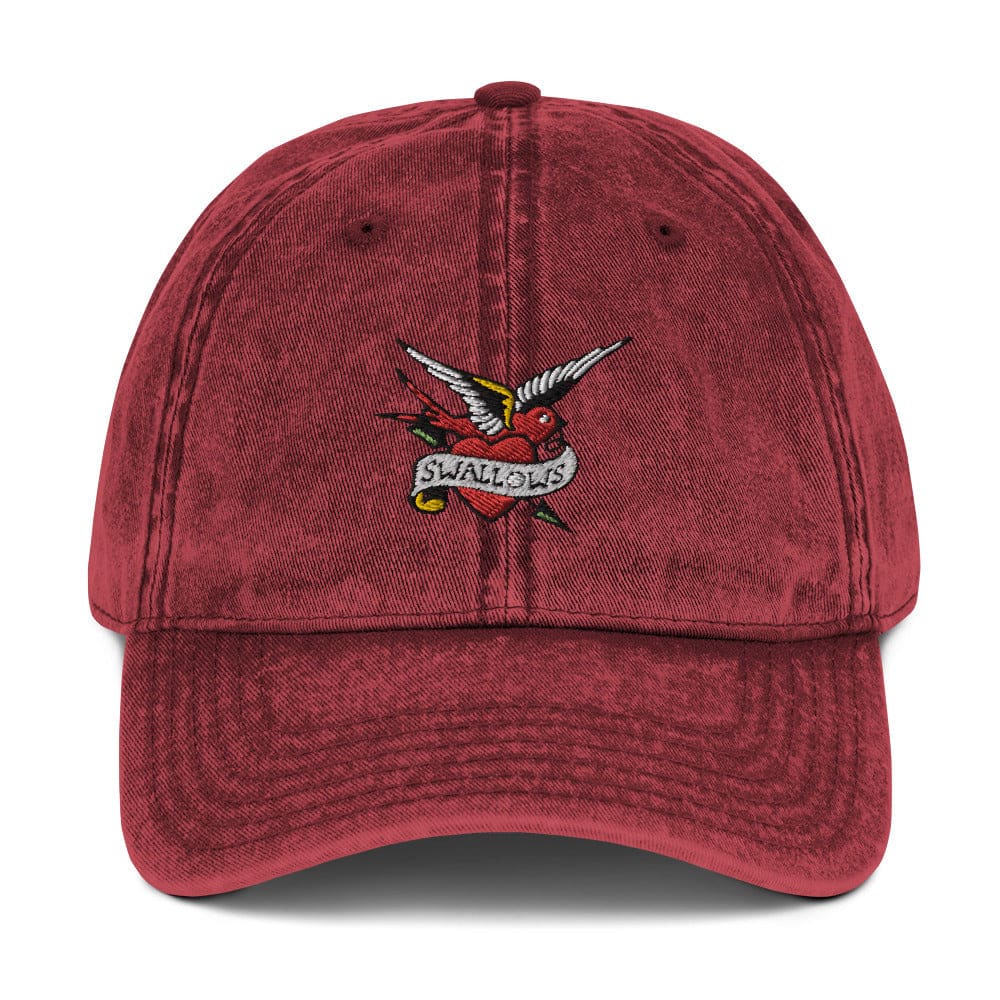 Vintage ’Swallows’ Tattoo Baseball Cap - Tattoo Hat