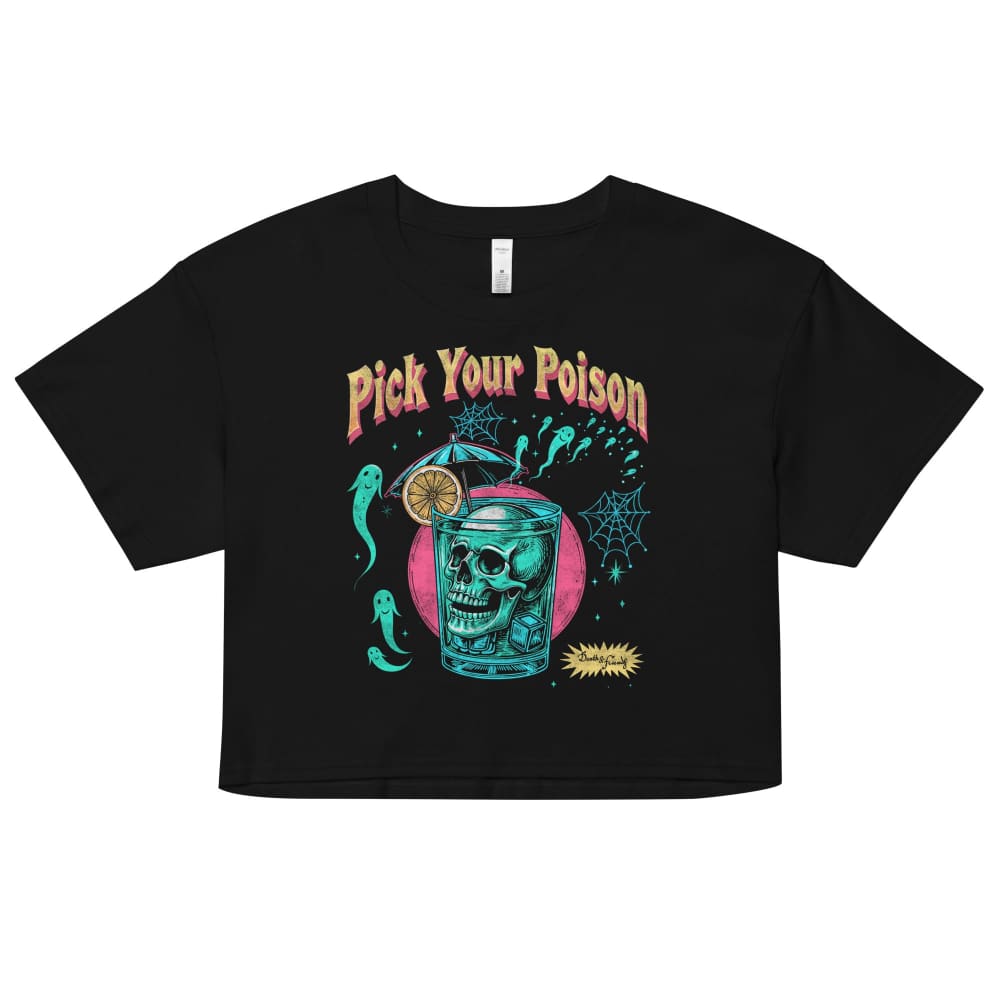 Women's Pick Your Poison Crop Top - D&F - Pastel Goth Bartender