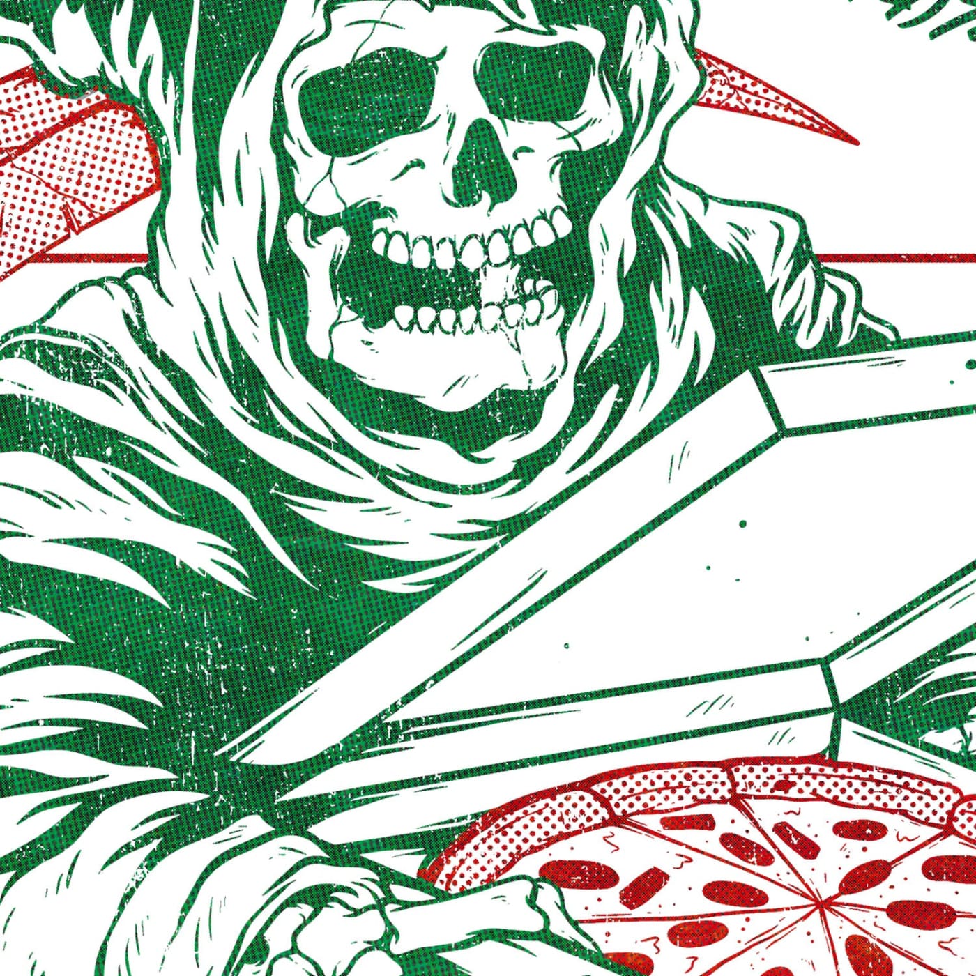 Death by Pizza t-shirt - Pizza of Death Shirt - Death and
